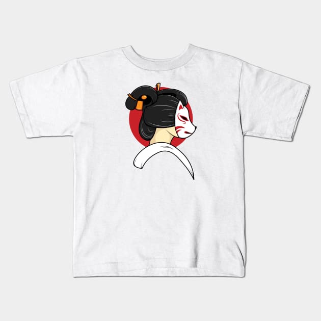 Geisha Kids T-Shirt by Starkey Store